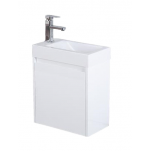 Polar Gloss White PVC Mini Wall Hung Vanity 450*250 Cabinet Only